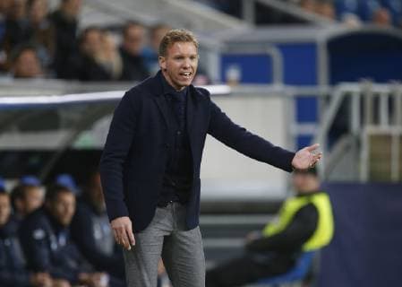 Trainer Julian Nagelsmann (Hoffenh) . 1899 Hoffenheim-Olympique Lyon . Sinsheim, GER, .1230.2018 , 3. Spieltag, Fussball Champions League 2018 2019.