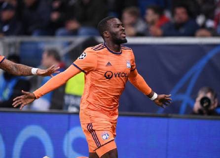 FUSSBALL CHAMPIONS LEAGUE SAISON 2018 2019 GRUPPENPHASE TSG 1899 Hoffenheim - Olympique Lyon 23.10.2018 JUBEL Olympique Lyon; Torschuetze zum 2-2 Tanguy Ndombele