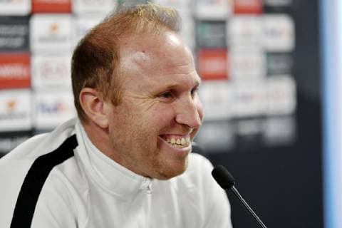 28.10.2018 Zuerich, Stadion Letzigrund Medienkonferenz vor dem Spiel FC Zuerich - Bayer Leverkusen. UEFA Europa League .Im Bild : Zuerichs Trainer Ludovic Magnin