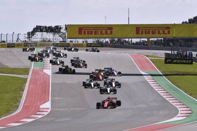 RAIKKONEN Kimi F1 Team Scuderia Ferrari START Formel one F1 GP von USA 2018 in Austin Texas Austin 21. Oktober 2018