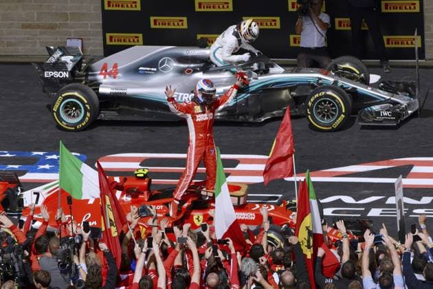 RAIKKONEN Kimi Team Scuderia Ferrari Sieger Grand Prix von USA Formel one F1 GP von USA 2018 in Austin Texas Austin 21. Oktober 2018