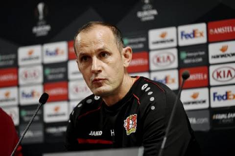 28.10.2018 Zuerich, Stadion Letzigrund Medienkonferenz vor dem Spiel FC Zuerich - Bayer Leverkusen. UEFA Europa League .Im Bild :Heiko Herrlich Trainer (Bayer Leverkusen)