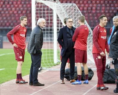 28.10.2018 Zuerich, Stadion Letzigrund Medienkonferenz vor dem Spiel FC Zuerich - Bayer Leverkusen. UEFA Europa League .Im Bild :Rudi Voeller (Bayer Leverkusen)