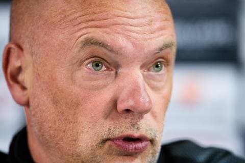 181024 Head coach Uwe Rösler of Malmö FF during a press conference PK Pressekonferenz ahead of the Europa league match between Sarpsborg 08 and Malmö FF on October 24, 2018 in Sarpsborg. Photo: Petter Arvidson BILDBYRN kod PA 92136 Copyright: PETTERxARVIDSON BB181024PA051
