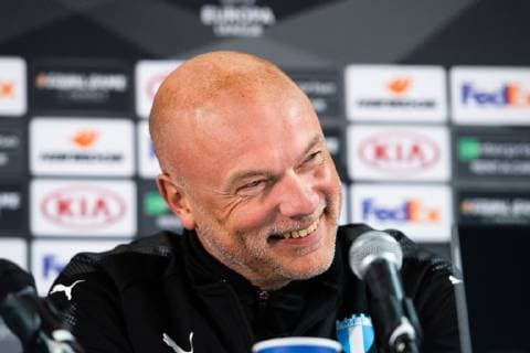 Sport Bilder des Tages 181024 Head coach Uwe Rösler of Malmö FF during a press conference PK Pressekonferenz ahead of the Europa league match between Sarpsborg 08 and Malmö FF on October 24, 2018 in Sarpsborg. Photo: Petter Arvidson BILDBYRN kod PA 92136 Copyright: PETTERxARVIDSON BB181024PA053