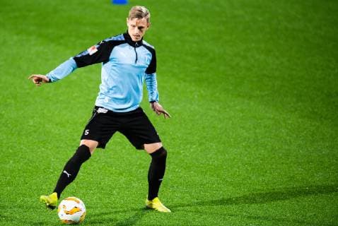 181024 Sören Rieks of Malmö FF during a training session ahead of the Europa league match between Sarpsborg 08 and Malmö FF on October 24, 2018 in Sarpsborg. Photo: Petter Arvidson BILDBYRN kod PA 92136 Copyright: PETTERxARVIDSON BB181024PA058