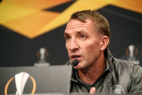 RB Leipzig - PK Euro League Leipzig, 24.10.2018, Red Bull Arena, Fussball, UEFA Europa League , PK am Vortag des Spiels RB Leipzig (GER) vs. Celtic Glasgow (SCO) , Im Bild: Trainer Brendan Rodgers (Celtic Glasgow) ,