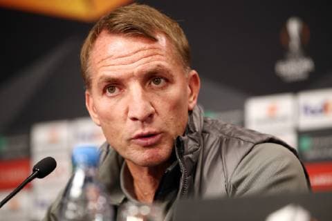 RB Leipzig - PK Euro League Leipzig, 24.10.2018, Red Bull Arena, Fussball, UEFA Europa League , PK am Vortag des Spiels RB Leipzig (GER) vs. Celtic Glasgow (SCO) , Im Bild: Trainer Brendan Rodgers (Celtic Glasgow) ,