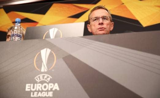 RB Leipzig - PK Euro League Leipzig, 24.10.2018, Red Bull Arena, Fussball, UEFA Europa League , PK am Vortag des Spiels RB Leipzig (GER) vs. Celtic Glasgow (SCO) , Im Bild: Ralf Rangnick, RB Leipzig Cheftrainer und Sportdirektor ,