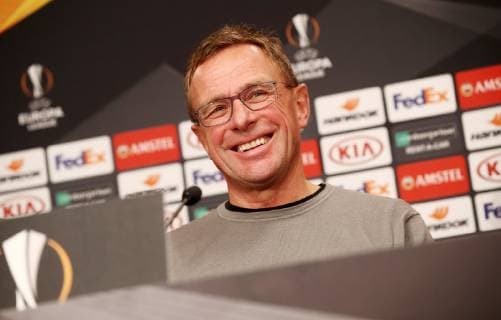 RB Leipzig - PK Euro League Leipzig, 24.10.2018, Red Bull Arena, Fussball, UEFA Europa League , PK am Vortag des Spiels RB Leipzig (GER) vs. Celtic Glasgow (SCO) , Im Bild: Ralf Rangnick, RB Leipzig Cheftrainer und Sportdirektor ,