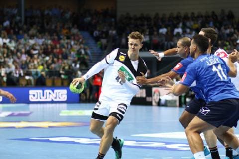 Niclas Pieczkowski (Deutschland) Deutschland vs Israel, Handball, EM-Qualifikation, 24.10.2018 Deutschland vs Israel, Handball, EM-Qualifikation, 24.10.2018 Wetzlar Copyright: xEIBNER RenexWeissx EP_RWS