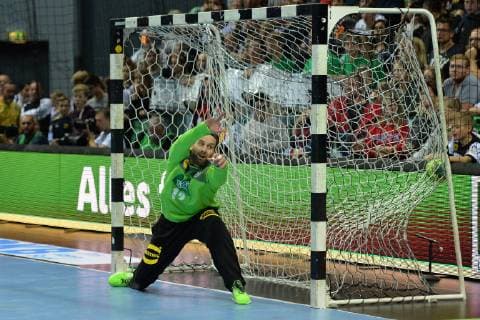Sport Bilder des Tages Handball, Herren, EM-Qualifikationsspiel in Wetzlar, Saison 2018 19, Deutschland - Israel, TW Silvio Heinevetter (Nr. 12, Deutschland), 24.10.18, Copyright: xMichaelxHundtx xMatthiasxKochx