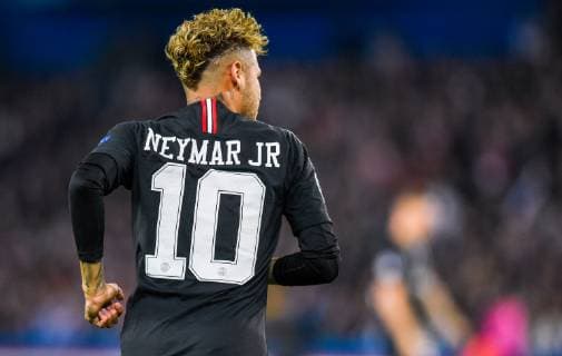 Neymar Jr ( PSG ) FOOTBALL : Paris Saint Germain vs Naples - Ligue des Champions - Paris - 24 10 2018 FedericoPestellini Panoramic 
