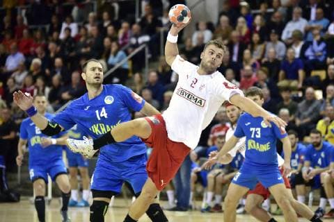 Alexander Lynggaard i aktion i Danmark-Ukraine, herrehaandbold EHF EURO 2020 kvalifikation i Ceres Park & Arena, onsdag den 24. oktober 2018. . , Aarhus Denmark  Copyright: BoxAmstrupx COP101 spdk20181024-211701-L
