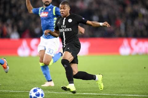 07 KYLIAN MBAPPE (PSG) FOOTBALL : Paris SG vs Naples - Ligue des Champions - 24 10 2018 AnthonyBIBARD FEP Panoramic 