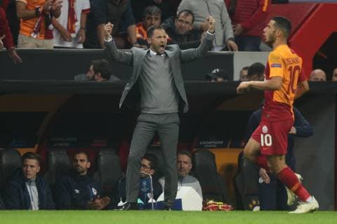 24.10.2018, Fussball, Saison 2018 2019, Champions League, 3. Spieltag - Galatasaray Istanbul - FC Schalke 04 Cheftrainer Domenico TEDESCO (FC Schalke 04) Istanbul Türk Telekom Stadyumu Türkei