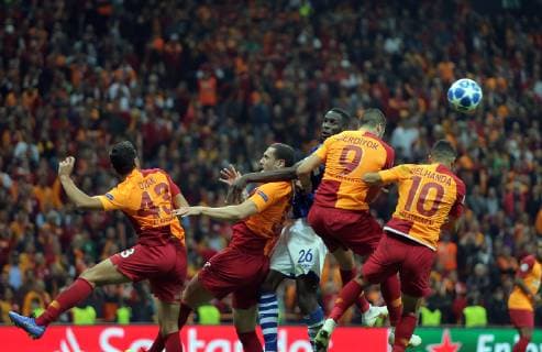 Schalke s Salif Sane during Galatasaray - Schalke UEFA Champions League game at Turk Telekom Arena, 25th Oct. 2018  Copyright: TolgaxAdanali 16155260