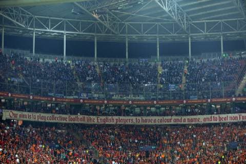 Schalke supporters during Galatasaray - Schalke UEFA Champions League game at Turk Telekom Arena, 25th Oct. 2018  Copyright: TolgaxAdanali 16155314