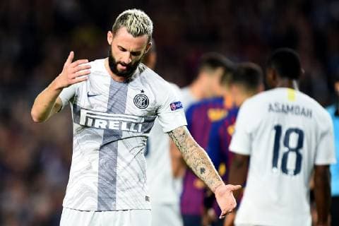 Db Barcellona (Spagna) 24 10 2018 - Champions League Barcellona-Inter foto Daniele Buffa Image nella foto: Marcelo Brozovic 