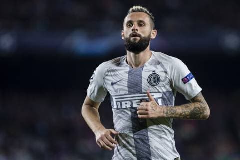 October 24, 2018 - Barcelona, Catalonia, Spain - 77 Brozovic from Croatia of FC Internazionale Milano during the UEFA Champions League match between FC Barcelona Barca v FC Internazionale Milano at Camp Nou Stadium, in Barcelona on 24 of October, 2018. FC Barcelona v FC Internazionale - UEFA Champions League Group B  - ZUMAn230 20181024_zaa_n230_385 Copyright: xXavierxBonillax