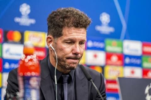 Fußball: UEFA Champions League, CL, Saison 2018 2019, 3. Spieltag, Borussia Dortmund - Athletico Madrid in Dortmund (Nordrhein-Westfalen). Madrids Trainer Diego Simeone während der Pressekonferenz. Copyright: xKirchner DavidxInderliedx