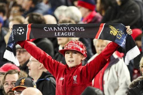 October 24, 2018 - Liverpool, England, United Kingdom - Liverpool supporters during the Uefa Champions League Group Stage football match n.3 LIVERPOOL - CRVENA ZVEZDA on 24 10 2018 at the Anfield Road in Liverpool, England. Liverpool v FK Crvena Zvezda - UEFA Champions League Group C  - ZUMAn230 20181024_zaa_n230_475 Copyright: xMatteoxBottanellix