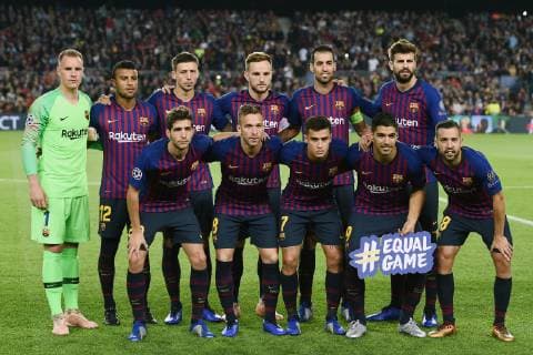 Db Barcellona 24 10 2018 - Champions League Barcellona-Inter foto Daniele Buffa Image nella foto: formazione Barcellona 