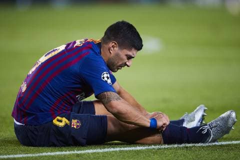 24.10.2018, xslx, Fussball Champions League, FC Barcelona Barca - Inter Mailand emspor, v.l. Luis Suarez (FC Barcelona) (DFL DFB REGULATIONS PROHIBIT ANY USE OF PHOTOGRAPHS as IMAGE SEQUENCES and or QUASI-VIDEO) Barcelona