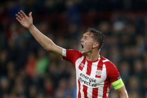 Luuk de Jong of PSV during the UEFA Champions League group C match between PSV Eindhoven and Tottenham Hotspur FC at the Phillips stadium on October 24, 2018 in Eindhoven, The Netherlands UEFA Champions League 2018 2019 xVIxVIxImagesx xJeroenxPutmansxIVx 12553305