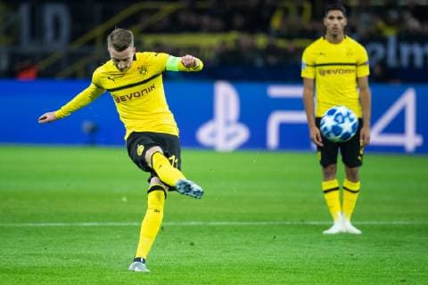 24.10.2018, xkvx, Fussball UEFA Champions League, Borussia Dortmund - Atletico Madrid emspor, v.l. Marco Reus (BVB Borussia Dortmund) (DFL DFB REGULATIONS PROHIBIT ANY USE OF PHOTOGRAPHS as IMAGE SEQUENCES and or QUASI-VIDEO) Dortmund