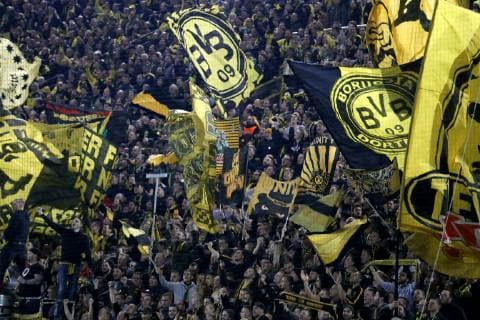 FANS Team BVB UEFA Championsleague Saison 2018-2019 Gruppe A Spiel Borussia Dortmund-Atletico Madrid 4 : 0 am 24.Oktober 2018 in Dortmund