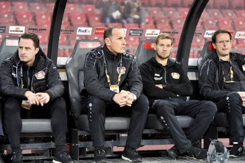25.10.2018 Zuerich, Stadion Letzigrund Fussball Herren Saison 2018 2019 FC Zuerich - Bayer 04 Leverkusen. UEFA Europa League .Im Bild :Heiko Herrlich Trainer (Bayer 04 Leverkusen)
