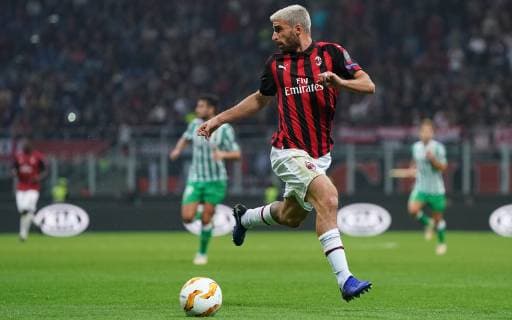 Photo LaPresse - Spada October 25 , 2018 Milan ( Italy ) Soccer Milan vs Real Betis Seville - Europa League - "San Siro Stadium " In the pic: Fabio Borini  Copyright: xSpada LaPressex