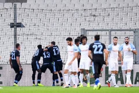 EQUIPE DE FOOTBALL DE LA LAZIO DE ROME - JOIE FOOTBALL : Marseille vs Lazio Rome - Ligue Europa - 25 10 2018 FEP Panoramic 