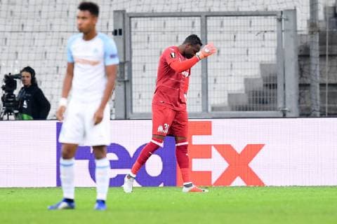 30 STEVE MANDANDA (OM) - DECEPTION FOOTBALL : Marseille vs Lazio Rome - Ligue Europa - 25 10 2018 FEP Panoramic 