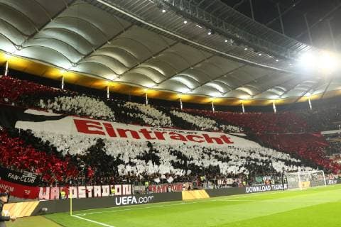 Sport Bilder des Tages Fußball, EL, Eintracht Frankfurt - Apollon Limassol Choreografie der Frankfurter Fans vor dem Europa League-Spiel gegen Eintracht Frankfurt vs Apollon Limassol, Fussball, Europa League, 25.10.2018 Eintracht Frankfurt vs Apollon Limassol, Fussball, Europa League, 25.10.2018 Frankfurt Copyright: xEIBNER RenexWeissx EP_RWS