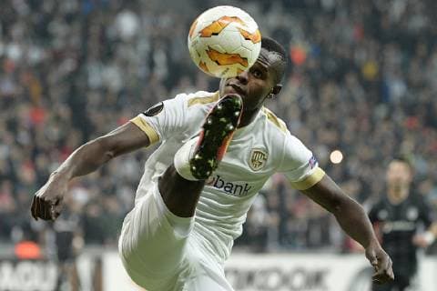 Genk s Aly Mbwana Samatta pictured in action during the match between Belgian soccer team KRC Genk and Turkish club Besiktas, in Istanbul, Turkey, Thursday 25 October 2018 on the third day of the UEFA Europa League group stage, in group I. YORICKxJANSENS  x05455295x