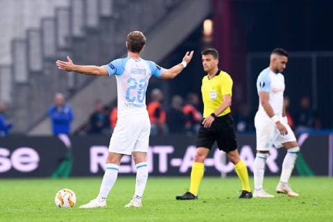 28 VALERE GERMAIN (OM) - DECEPTION FOOTBALL : Marseille vs Lazio Rome - Ligue Europa - 25 10 2018 FEP Panoramic 