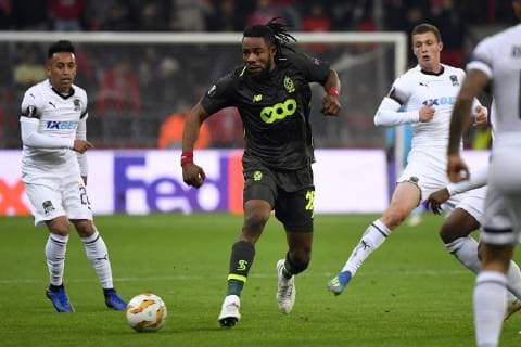Christian Luyindama defender of Standard Liege FOOTBALL : Standard de Liege vs Futbolny Klub Krasnodar - Ligue europeenne - 25 10 2018 PhotoNews Panoramic  775220002