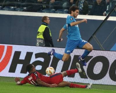 Russian Federation. St. Petersburg. Arena St. Petersburg . UEFA Europa League. Football. Group stage. Match group C . FC Zenit - FC Bordeaux. Player football club Zenit Magomed Ozdoev MaksimxKonstantinov 