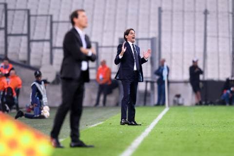 SIMONE INZAGHI (ENTRAINEUR LAZIO ROME) FOOTBALL : Marseille vs Lazio Rome - Ligue Europa - 25 10 2018 FEP Panoramic 
