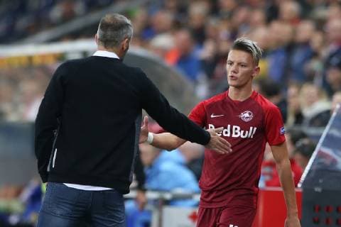 SOCCER - UEFA EL, RBS vs Rosenborg SALZBURG,AUSTRIA,25.OCT.18 - SOCCER - UEFA Europa League, group stage, Red Bull Salzburg vs Rosenborg BK. Image shows Hannes Wolf (RBS). GEPAxpictures xMathiasxMandl