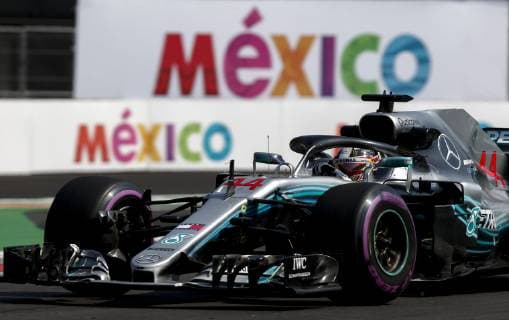 Formel 1, GP von Mexiko Motorsports: FIA Formula One World Championship WM Weltmeisterschaft 2018, Grand Prix of Mexico, 44 Lewis Hamilton (GBR, Mercedes AMG Petronas Motorsport), Mexico-City Mexico