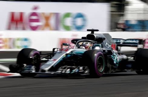 Formel 1, GP von Mexiko Motorsports: FIA Formula One World Championship WM Weltmeisterschaft 2018, Grand Prix of Mexico, 44 Lewis Hamilton (GBR, Mercedes AMG Petronas Motorsport), Mexico-City Mexico