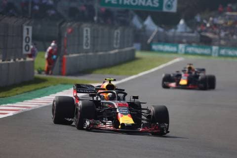 Formel 1, GP von Mexiko Photo4 LaPresse 26 10 2018 Mexico City,Mexico Grand Prix Formula One Mexico 2018 In the pic: Max Verstappen (NED) Red Bull Racing RB14 and Daniel Ricciardo (AUS) Red Bull Racing RB14  Copyright: xPhoto4 LaPressex