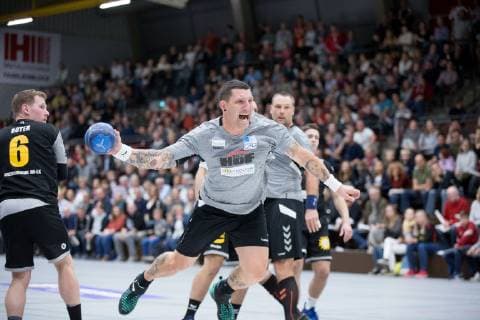 Luebbecke, Deutschland 26.10.2018: Benefizspiel - 2018 2019 - DHB Allstars vs. Kreisauswahl Minden-Luebbecke (M) Stefan Kretzschmar Kretzsche Luebbecke Nordrhein-Westfalen Deutschland Merkur Arena