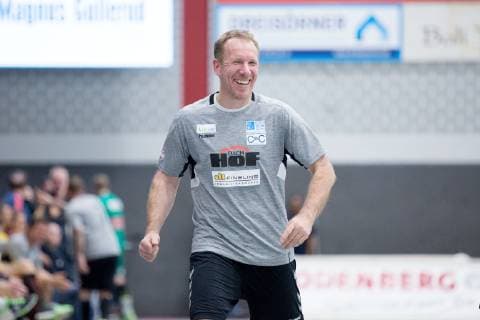 Luebbecke, Deutschland 26.10.2018: Benefizspiel - 2018 2019 - DHB Allstars vs. Kreisauswahl Minden-Luebbecke Frank Carstens Luebbecke Nordrhein-Westfalen Deutschland Merkur Arena