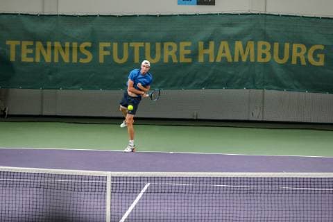 Louis Wessels (GER) 2 , Finale und Zweitplatzierter, Tennis Future Hamburg 2018, Hamburg, 27.10.2018,