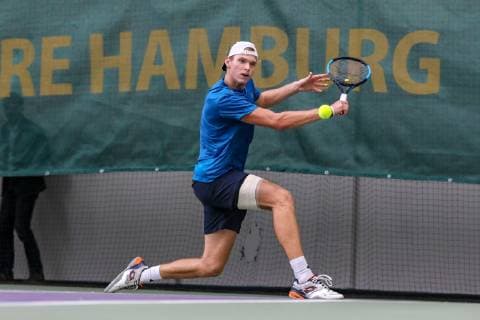 Louis Wessels (GER) 2 , Finale und Zweitplatzierter, Tennis Future Hamburg 2018, Hamburg, 27.10.2018,