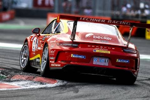 Motorsports: Porsche Mobil 1 Supercup, Mexico 2018, 3 Dylan Pereira (L, Momo Megatron Lechner Racing) Mexico-City Mexico